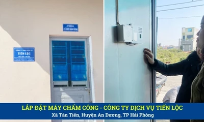 Máy Chấm Công Khuôn Mặt Cho Công Ty Tiến Lộc Tại An Dương Hải Phòng